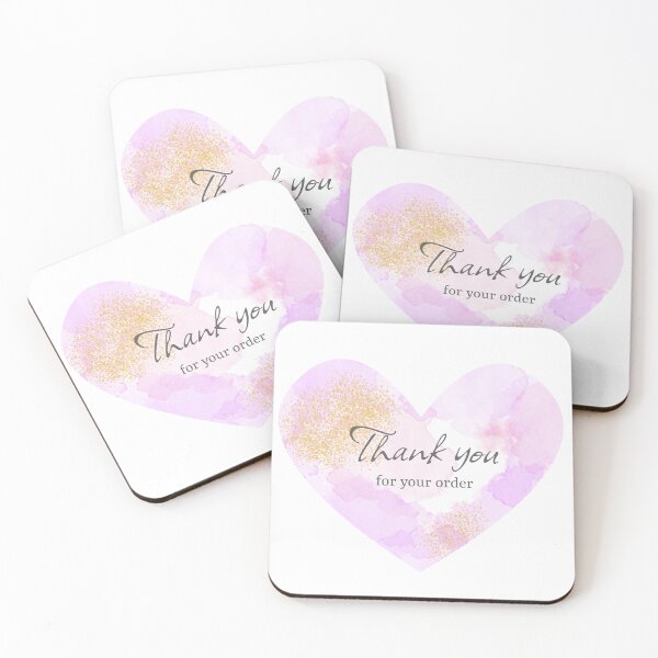 Item preview, Thank You For Your Order heart-shaped design designed and sold by Wolshebnaja.