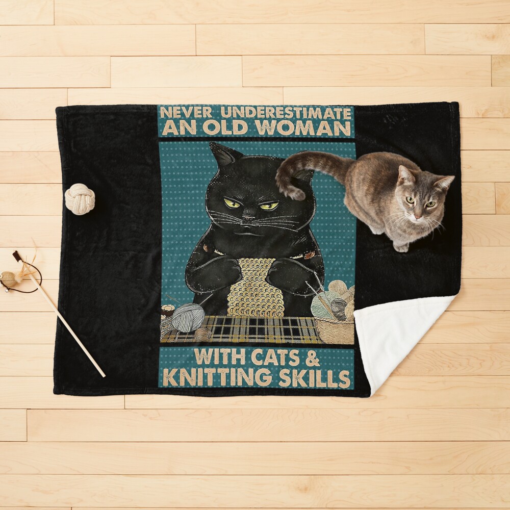 Never underestimate an old woman with a fishing rod poster - Bassetshirt