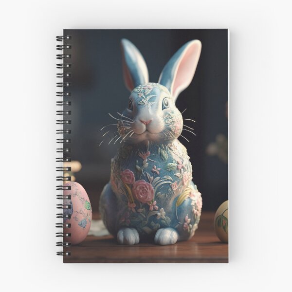 Item preview, Vintage style bunny and Easter eggs with flowers very artwork 2 designed and sold by jetaiart.