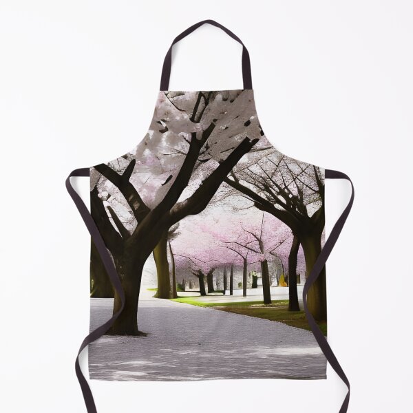 Item preview, Spring white pink magick trees designed and sold by nelllkata.