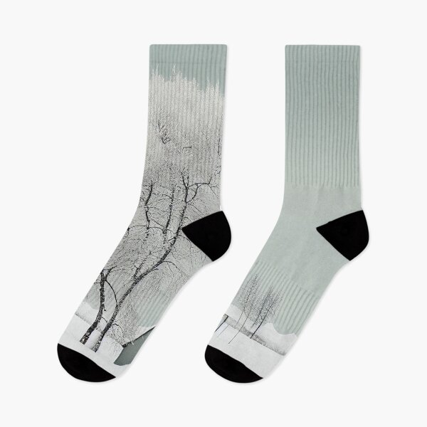Item preview, Swedish Winter Cottage Minimalist Art Print  designed and sold by Abili-Tees.