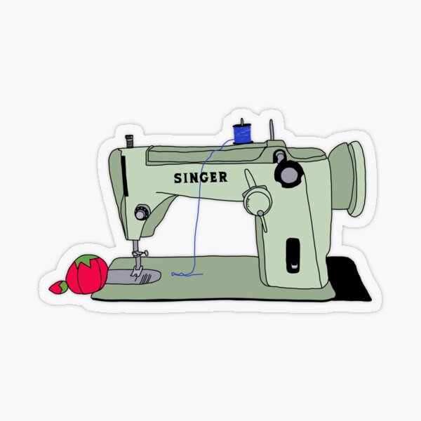 Sew Happy Sticker Waterproof Sticker Sewing Machine Sticker Sewing