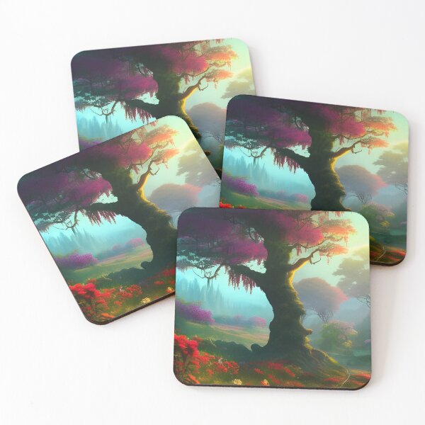 Item preview, Mystical Magik tree at sunset designed and sold by nelllkata.
