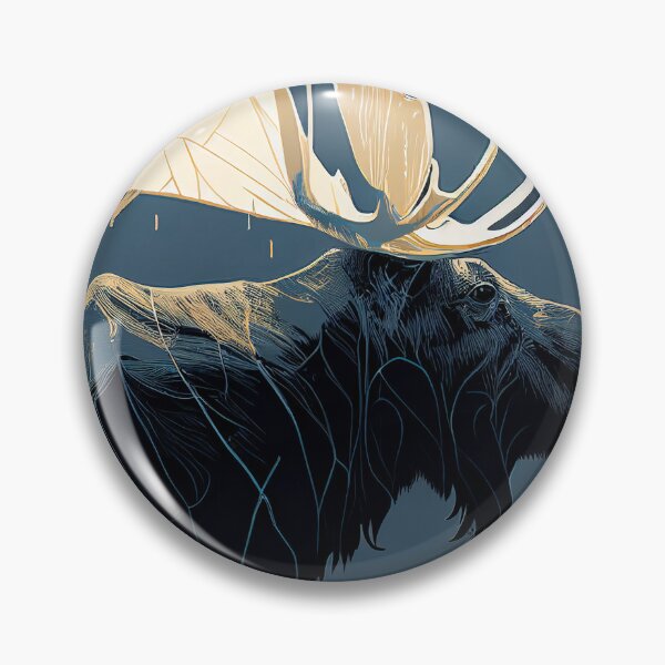 Item preview, Swedish Minimalism Moose Abstract Artwork  designed and sold by Abili-Tees.