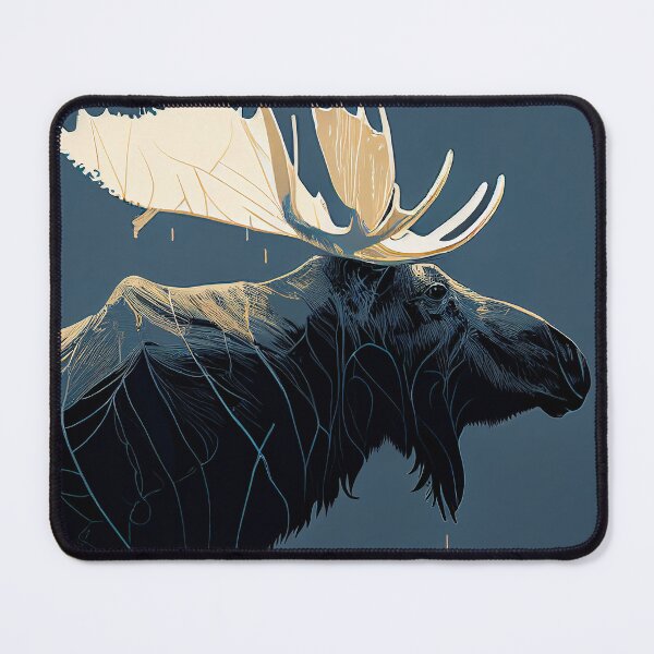 Item preview, Swedish Minimalism Moose Abstract Artwork designed and sold by Abili-Tees.