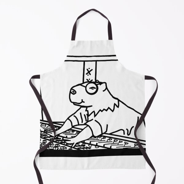 Item preview, Music Producer Capybara Line Drawing designed and sold by ellenhenry.