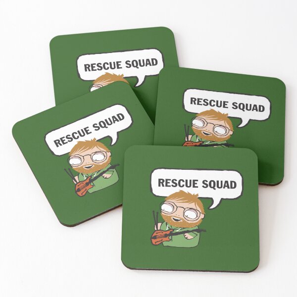 Item preview, Trey Anastasio from Phish dressed in green clone suit getting stuck above the stage performing rescue squad designed and sold by field3.