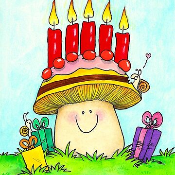 Mushroom Birthday Candles