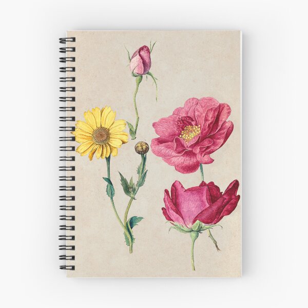 Item preview, A Botanical Masterpiece: Jacques Le Moyne de Morgues' Study of French Roses and Oxeye Daisy designed and sold by EmeraldeaArt.