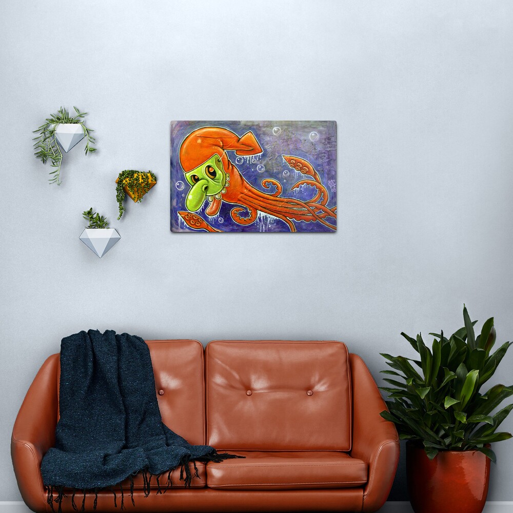 Dynamite Squid Metal Print