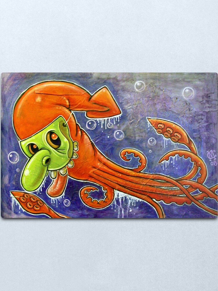 Alternate view of Dynamite Squid Metal Print