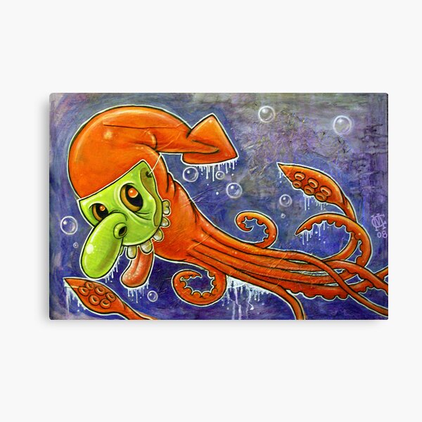 Dynamite Squid Canvas Print