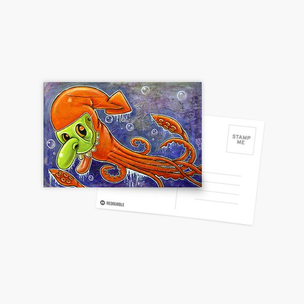 Dynamite Squid Postcard