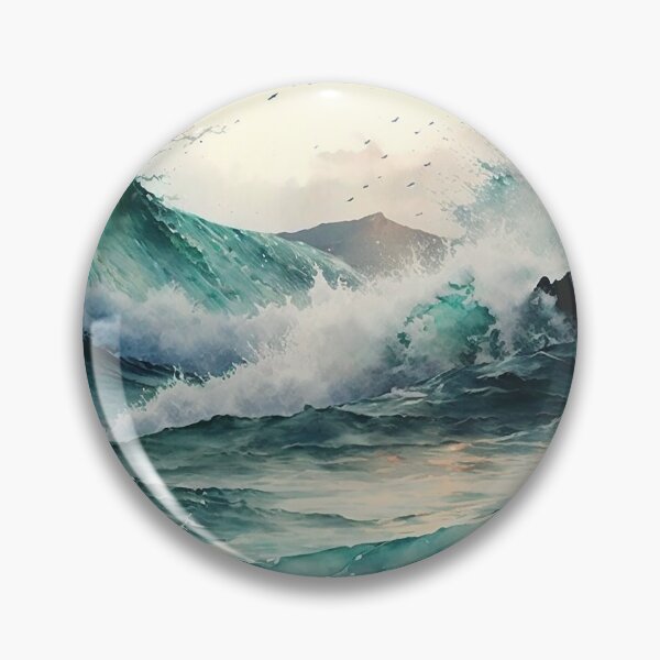 Item preview, Ocean watercolor designed and sold by shokA Design.