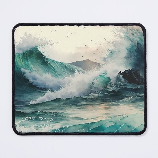 Item preview, Ocean watercolor designed and sold by shokA Design.