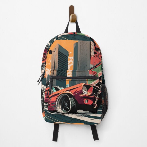 Item preview, Comic Classic Mustang Drift Print designed and sold by Auto-Prints.