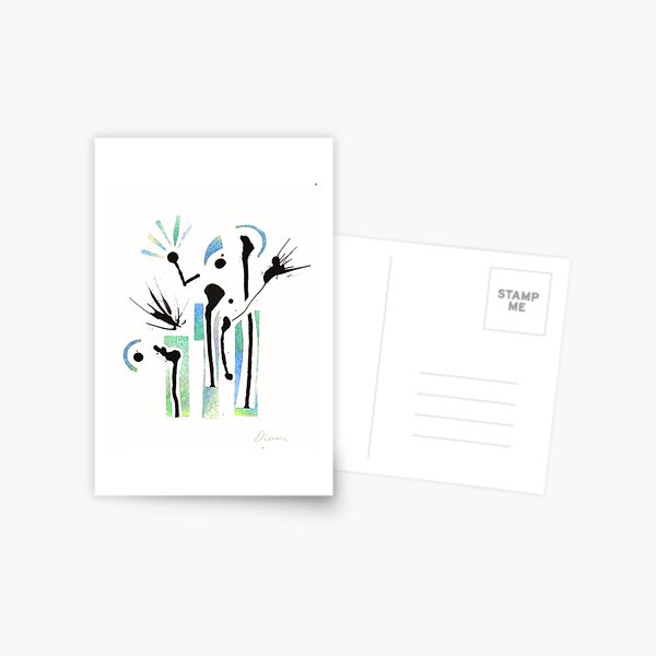 Greetings Earthlings by Donna Lerner Postcard