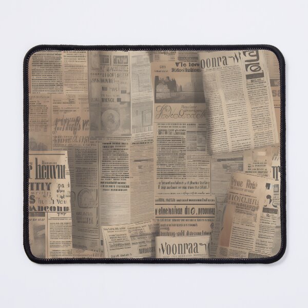 Item preview, Vintage newspaper pattern designed and sold by AI Creations ⭐⭐⭐⭐⭐.