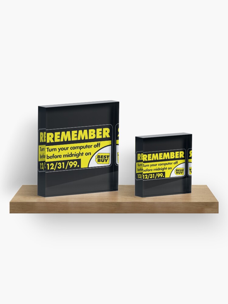 Alternate view of Remember... Acrylic Block