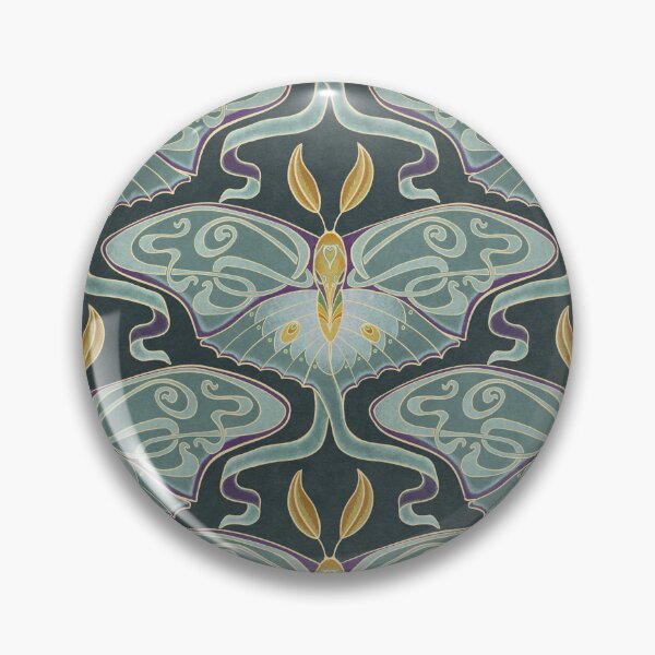 Item preview, Art Nouveau Moth designed and sold by GildedMagnolia.