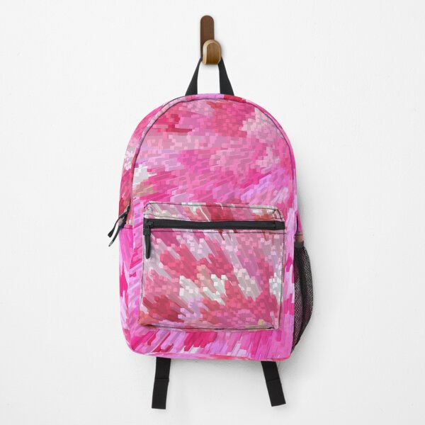Item preview, Pink pixel geometry pattern designed and sold by MadandMean.