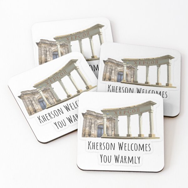 Item preview, Kherson Welcomes You Warlmy Sticker designed and sold by zefirdsgn.