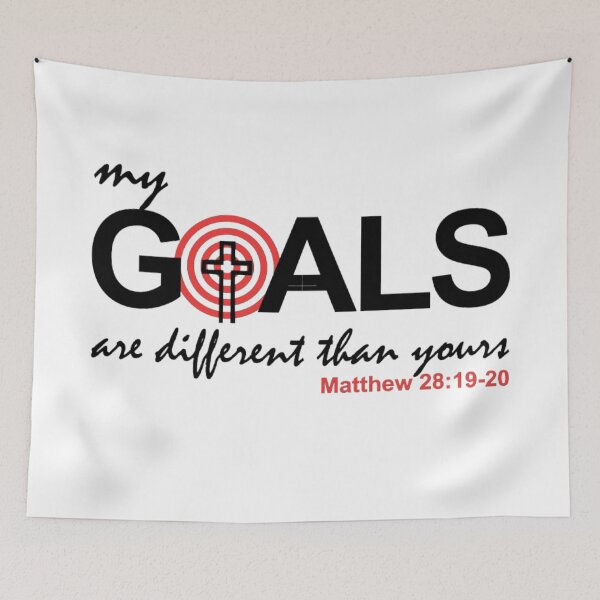 Item preview, my GOALS are different than yours(Matthew 28:19-20), Christian T Shirt, Scripture T Shirt, Faith T Shirt designed and sold by BLYFTD.