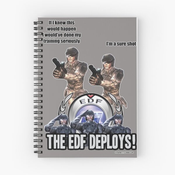 Item preview, Earth Defense Force Ranger talk If I knew this would happen EDF E.D.F. designed and sold by katydubu.