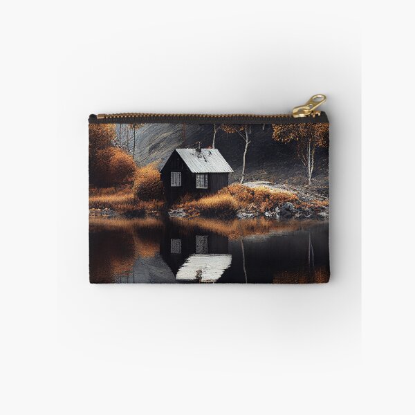 Item preview, Nordic Autumn Cottage Superb Minimalism Landscape Art  designed and sold by Abili-Tees.