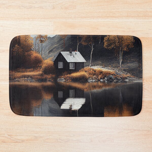 Item preview, Nordic Autumn Cottage Superb Minimalism Landscape Art  designed and sold by Abili-Tees.