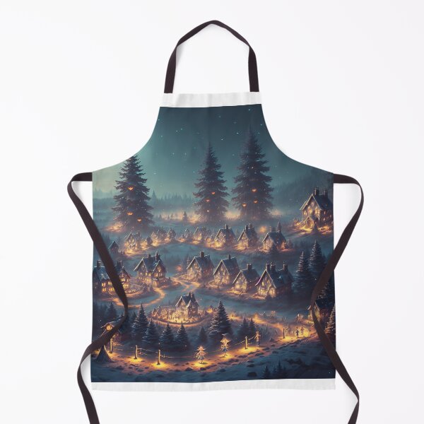 Item preview, A Magical, Twinkling Fairy Village Tucked Away in a Dense, Dark Forest Ai Generated Art designed and sold by AiGens.