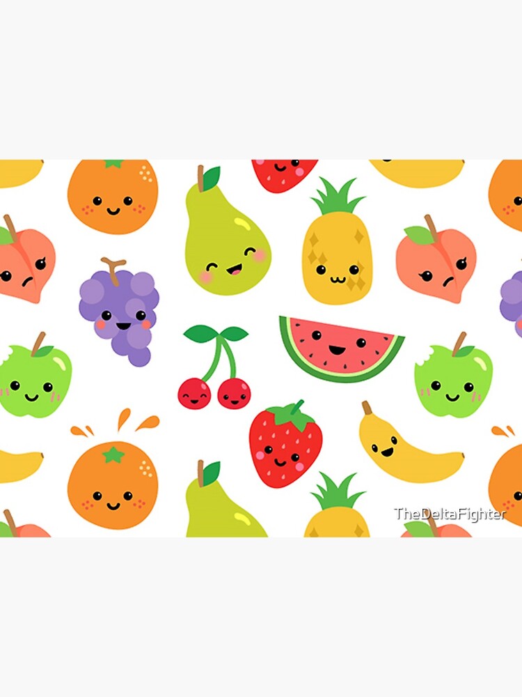 Cute Orange Fruit Pattern Print Yoga Mat