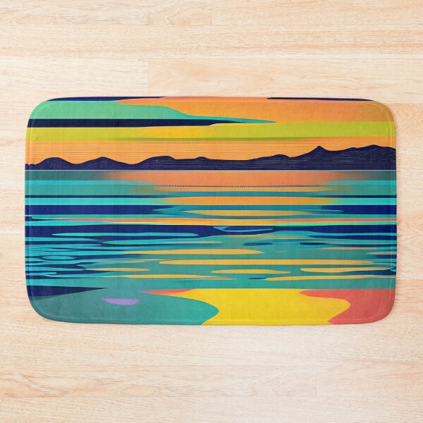 Item preview, A simplified painting of the ocean designed and sold by brandway.