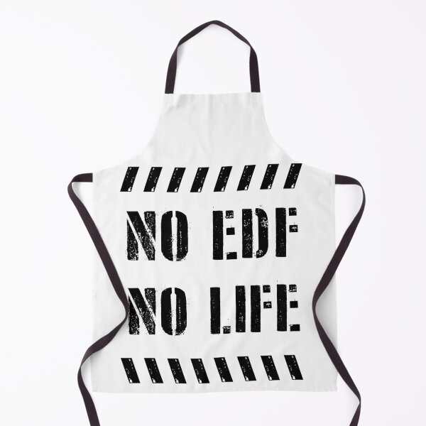 Item preview, Earth Defense Force No EDF No Life black text Earth Defense Force EDF E.D.F. designed and sold by katydubu.