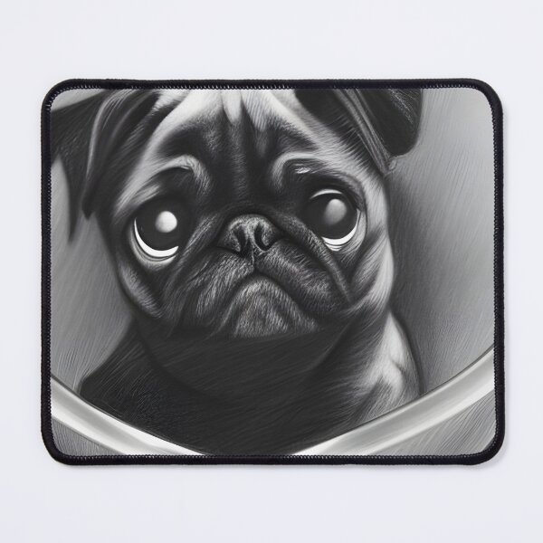 Item preview, Dog Bowls. Pug in a bowl. Cute Pug. Sketch Pug. designed and sold by Doggymadness.