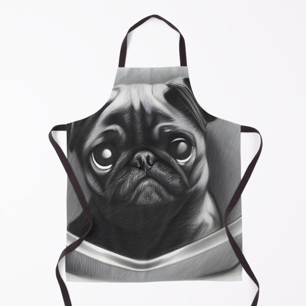 Item preview, Dog Bowls. Pug in a bowl. Cute Pug. Sketch Pug. designed and sold by Doggymadness.