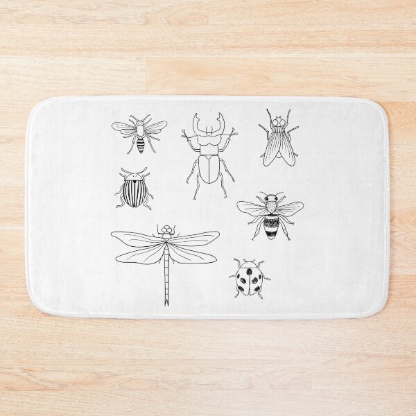 Item preview, Different hand drawn doodle isolated insects designed and sold by Familyshmot.
