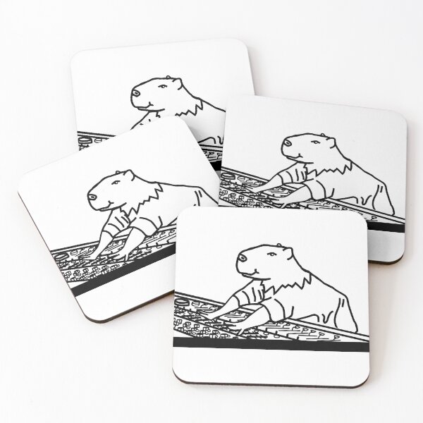 Item preview, Capybara the Music Producer Capybara designed and sold by ellenhenry.