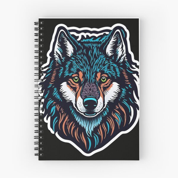 Item preview, A wolf with personality and colorful fur, with a slightly fierce appearance but actually has a desire for understanding in its heart. designed and sold by SurrealAnimals.