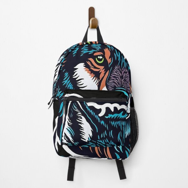 Item preview, A wolf with personality and colorful fur, with a slightly fierce appearance but actually has a desire for understanding in its heart. designed and sold by SurrealAnimals.