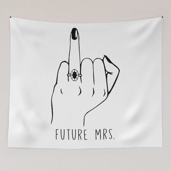 Item preview, Ring Finger Up Engagement Future Mrs. Design Perfect for a bride to be gift! designed and sold by Essla.