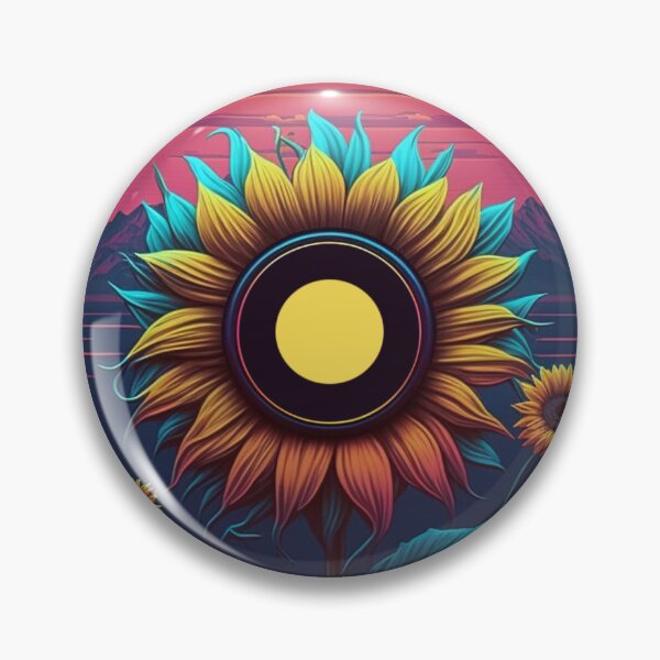 Item preview, 80s Synthwave Sunflowers designed and sold by RESToRAPTOR.