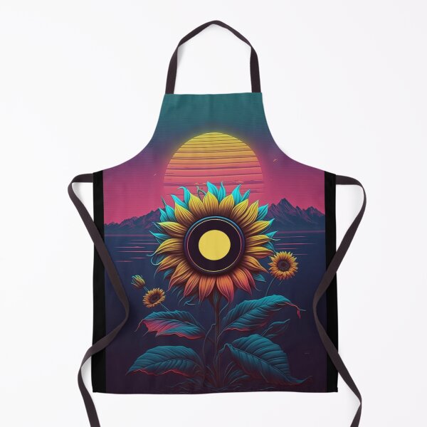 Item preview, 80s Synthwave Sunflowers designed and sold by RESToRAPTOR.