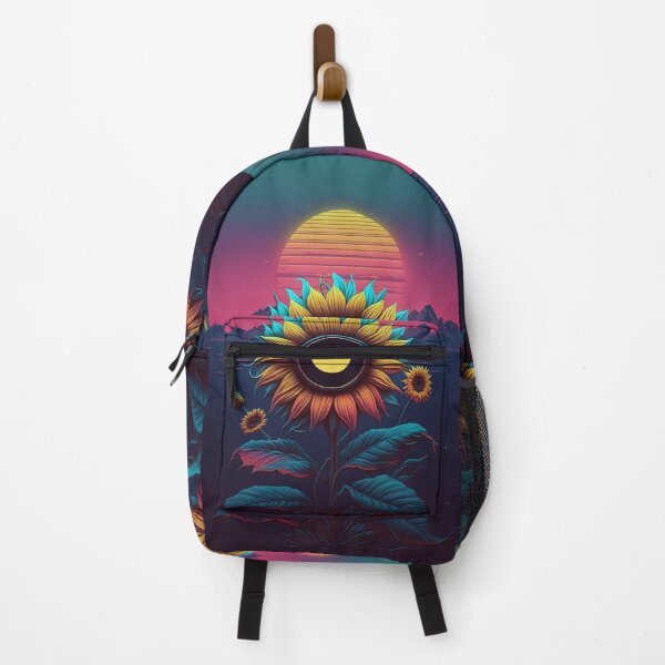 Item preview, 80s Synthwave Sunflowers designed and sold by RESToRAPTOR.