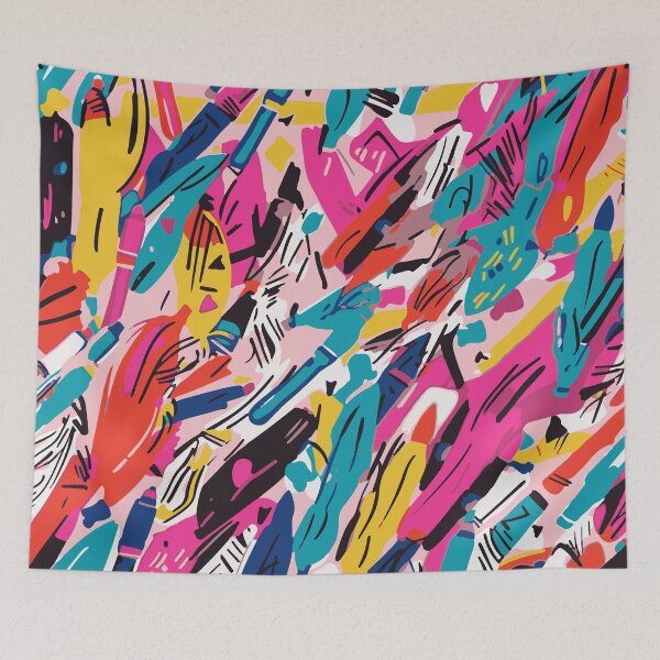 Item preview, Colorful Abstract Pattern Tote Bag Design designed and sold by lazarus93.
