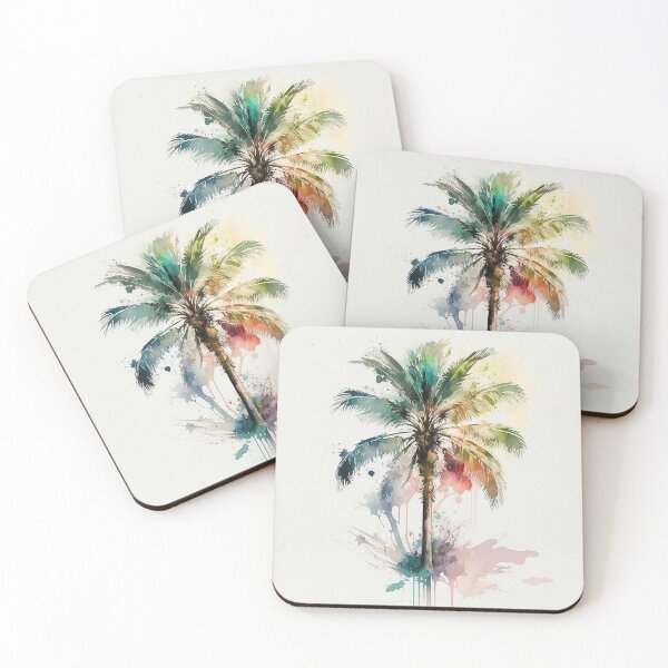 Item preview, Palm Tree watercolor designed and sold by shokA Design.