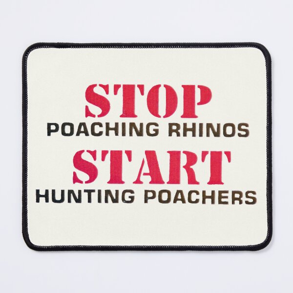 Item preview, Stop poaching designed and sold by John Stuart Webbstock.