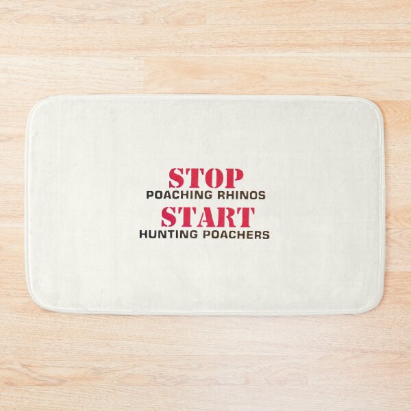 Item preview, Stop poaching designed and sold by John Stuart Webbstock.
