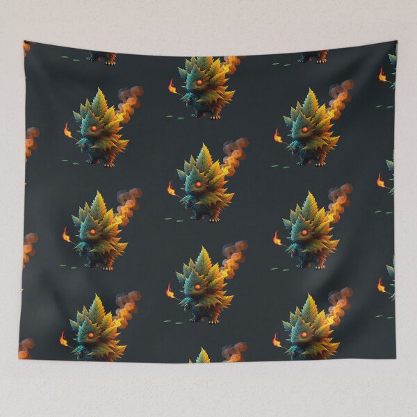 Item preview, Grass Monster Fire comic art designed and sold by KarimStudio.