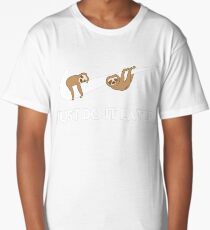 Just Do It Later. Sloths. Long T-Shirt